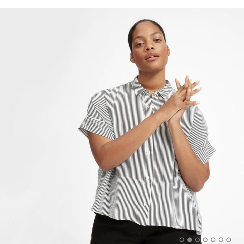 Everlane silk button up